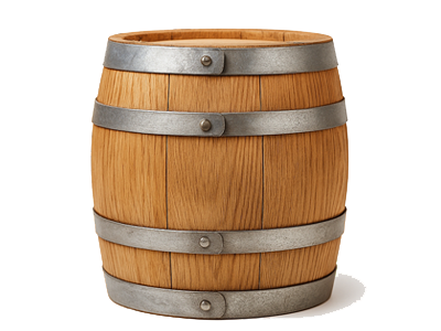 Dubové sudy na zrání alkoholu