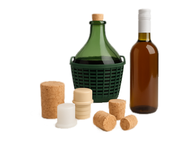 Korky na demižóny a lahve