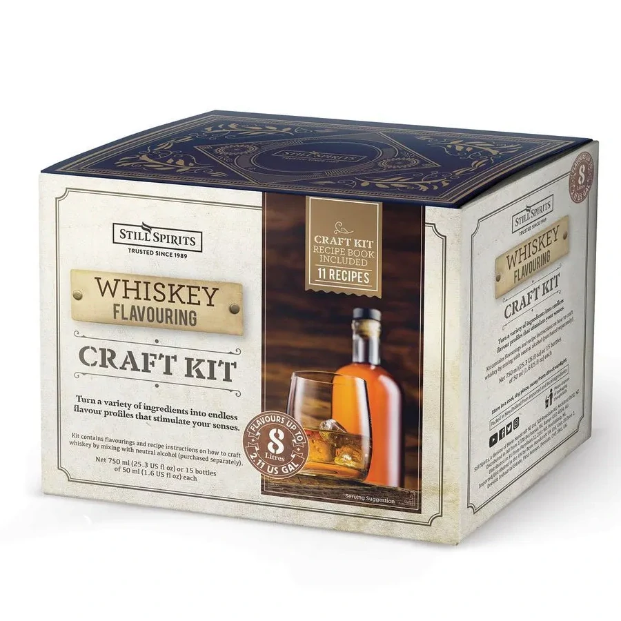 Whiskey Premium sada – výroba 21 l whisky z 13 esencí 14x 50 ml