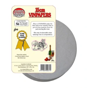 Filtrační papír 15 cm pro víno a cider vhodný do UFO a Vinbrite