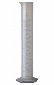Odměrný válec 500 ml plastový se stupnicí pro lihoměry a hustoměry