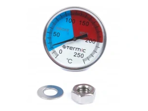 Teploměr BBQ 0-260°C pro grily, udírny a kolony s maticí pro montáž