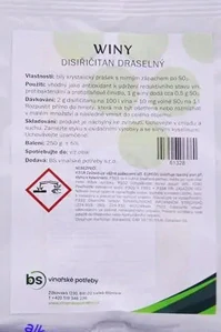 Disiřičitan draselný WINY 250 g – antioxidant pro víno a protiplísňové činidlo