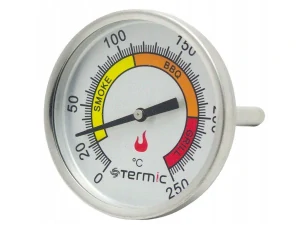 Teploměr BBQ 0-260°C pro udírny a grily s montáží
