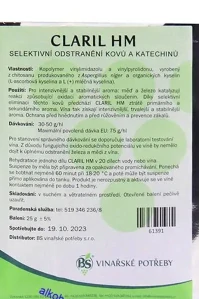 CLARIL HM – přípravek 20 g na odstranění kovů a katechinů z vína