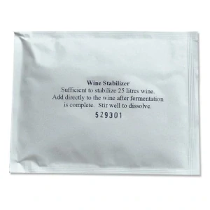 Stabilizátor vína,medoviny a ovocného kvasu 10 g pro zastavení kvašení 25 l vína a kvasu