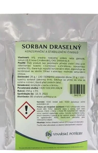 Sorban draselný 250 g konzervační činidlo pro víno s kyselinou sorbovou