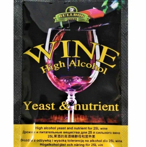 Kvasinky Bulldog na víno 28 g s živinami pro 25 l ovocného moštu