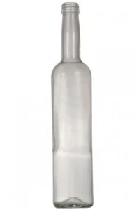 Skleněná láhev 0,5 l na domácí likéry bez uzávěru