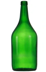 Skleněná láhev 1,5 l zelená na víno a medovinu bez uzávěru