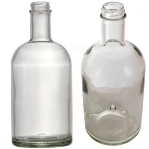 Skleněná láhev 0,5 l na lihoviny nebo medovinu bez uzávěru