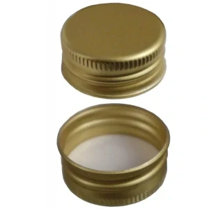 Šroubovací uzávěr 31,5 mm zlatý plechový víčko pro skleněné lahve