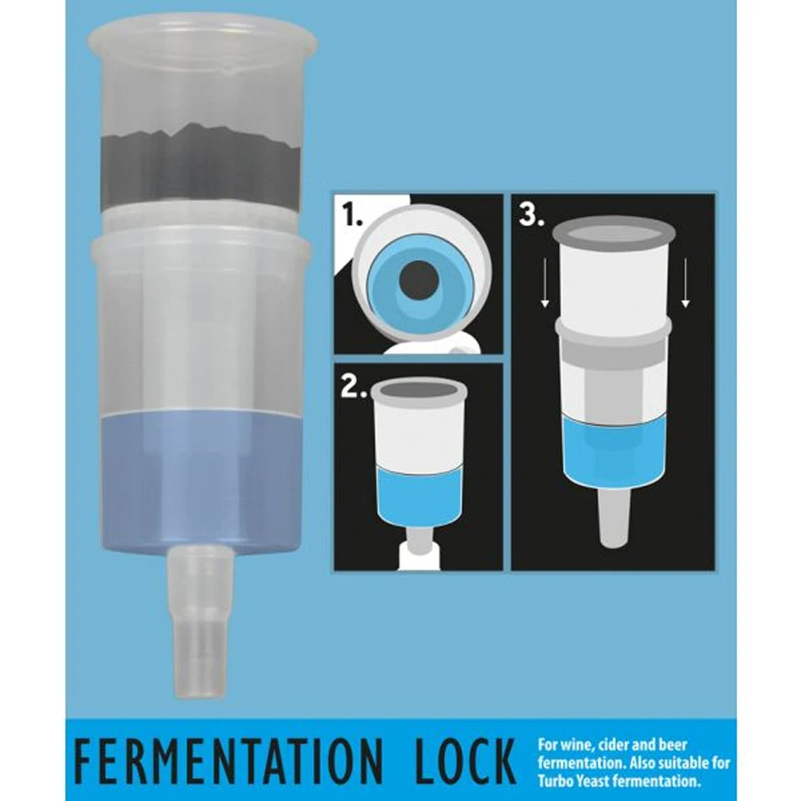 Fermentační trubice dvoudílná pro bečky do 200 l s aktivním uhlím