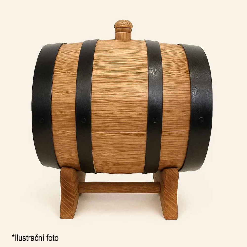 Dubový sud 3L "Extra Masiv" Tmavý (žíhaný ohněm)