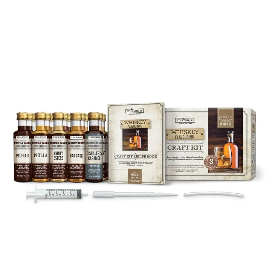 Whiskey Premium sada – výroba 21 l whisky z 13 esencí 14x 50 ml