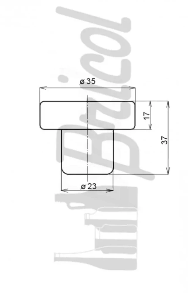Špunt na lahve Baroko – uzávěr z přírodního dřeva a korku