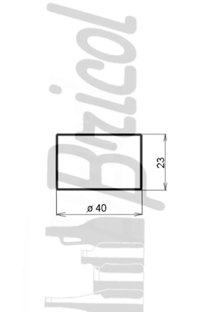 Uzávěr dřevěný 31,5 mm s plastovým vnitřkem na skleněné lahve