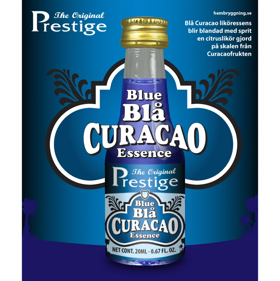 Blue Curacao esence 20 ml přírodní aroma pro výrobu likérů