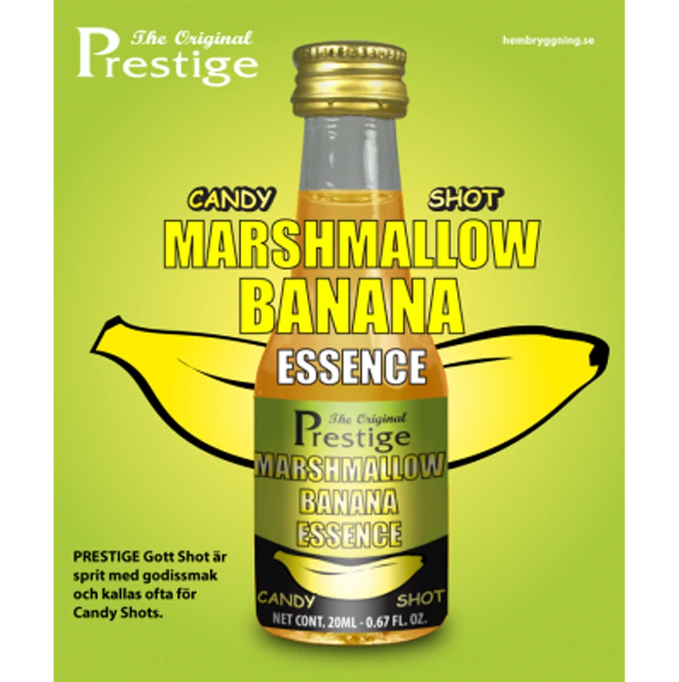 Marshmallow Banana likér esence 20 ml pro výrobu ovocného likéru