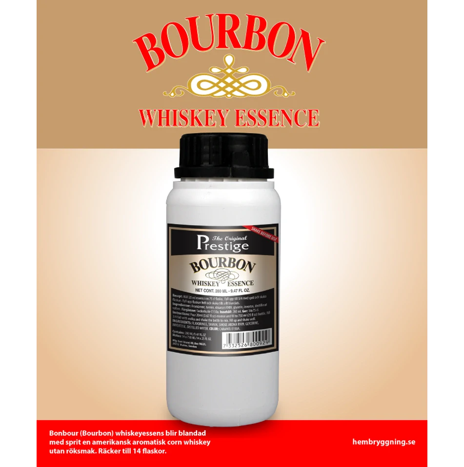 Bourbon Whisky 280 ml – americká whisky pro přípravu 14 lahví po 75 cl