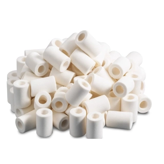 Keramické Raschigovy kroužky 6x6 mm, 250 ml pro destilační a absorpční kolony