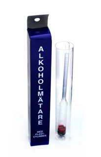 Alkoholometr 0-100% – lihoměr 22 cm s odměrným válcem