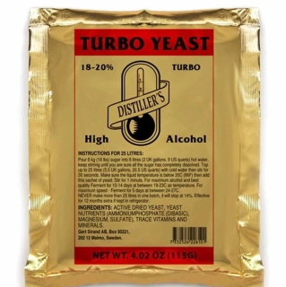 Turbo kvasnice 115 g pro ovocné a cukerné kvasy 18-20% alkoholu