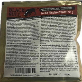 Black Bull turbo kvasnice 87 g pro ovocný a cukerný kvas 14-18%