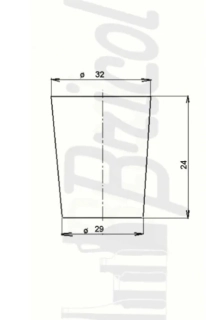 Korkový špunt 24 x 32/29 mm pro skleněné lahve přírodní korek