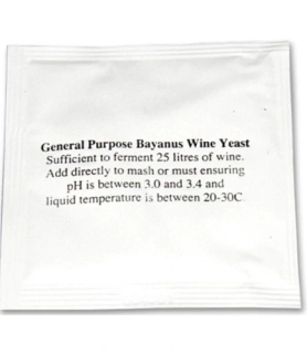 Vinné kvasnice Bayanus 5 g pro kvašení 25 l vína, šampaňského a medoviny
