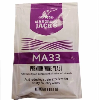 MA33 vinné kvasinky – pro mladé víno s ovocným charakterem a sníženou kyselostí