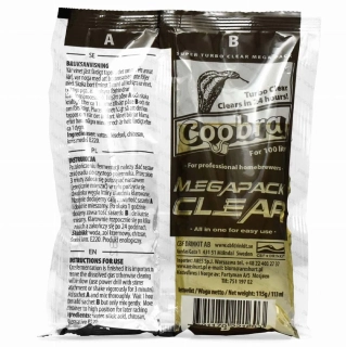 Coobra MegaPack Clear – čiřící prostředek 115 g pro 100 l vína a medoviny