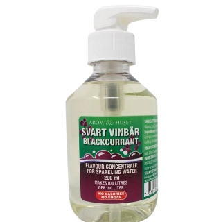 Černý rybíz sirup 200 ml bez cukru na vodu, pivo, cider a medovinu